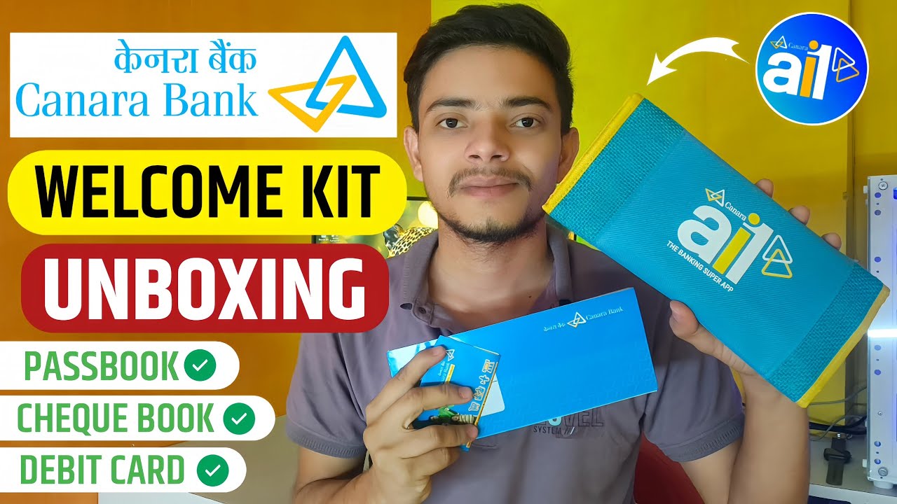 Canara Bank Welcome Kit Unboxing 2025 | Canara Bank Zero Balance Account Welcome Kit | Canara Bank