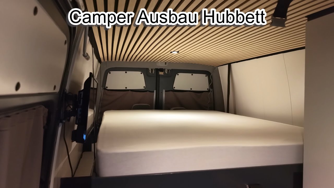 Umbau VW Crafter zum Camper Hubbett