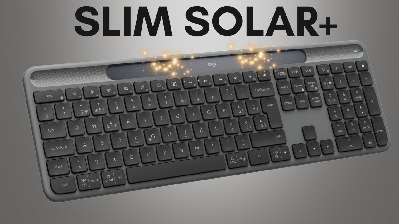 Logitech Slim Solar+, olvídate de recargar tu teclado inalámbrico