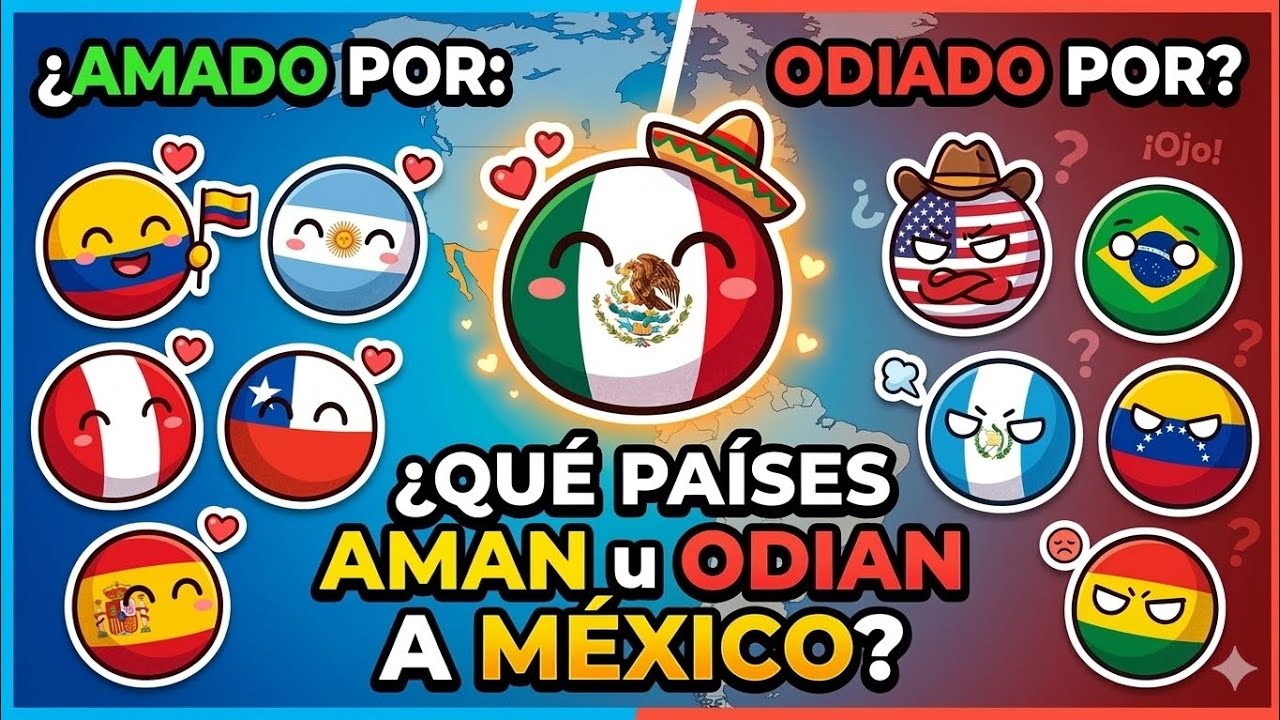 Que paises aman a mexico🇲🇽 y que paises lo odian #countryballs 