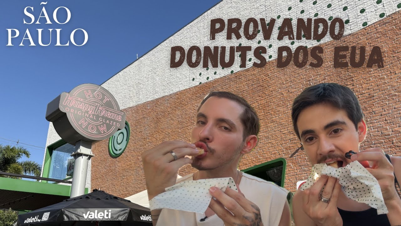 Provando Donuts dos EUA