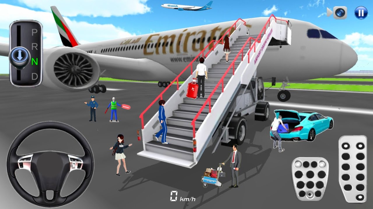 New Super Car's & Plan In Airport ✈️🚗 | 3D driving class - 2026 Android Gameplay #CarGame #gameplay.