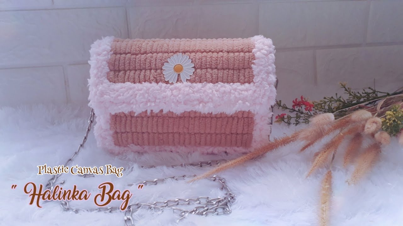 Plastic Canvas Bag DIY || Tutotial tas canvas plastik || Halinka Bag