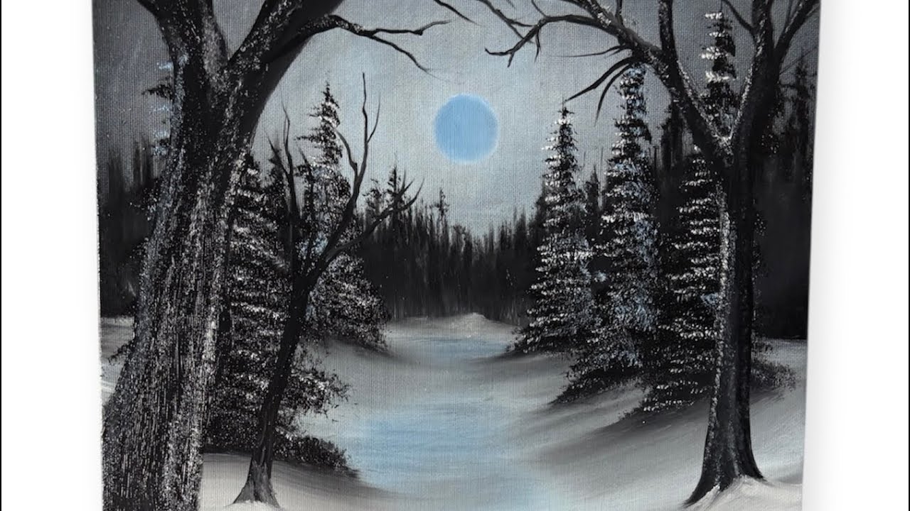 How to paint 3 Colours only ! Oil Painting 614 Relaxing Art ASMR