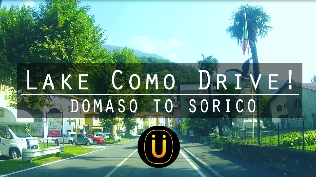 Italy Lake Como Drive!! Domaso to Sorico!
