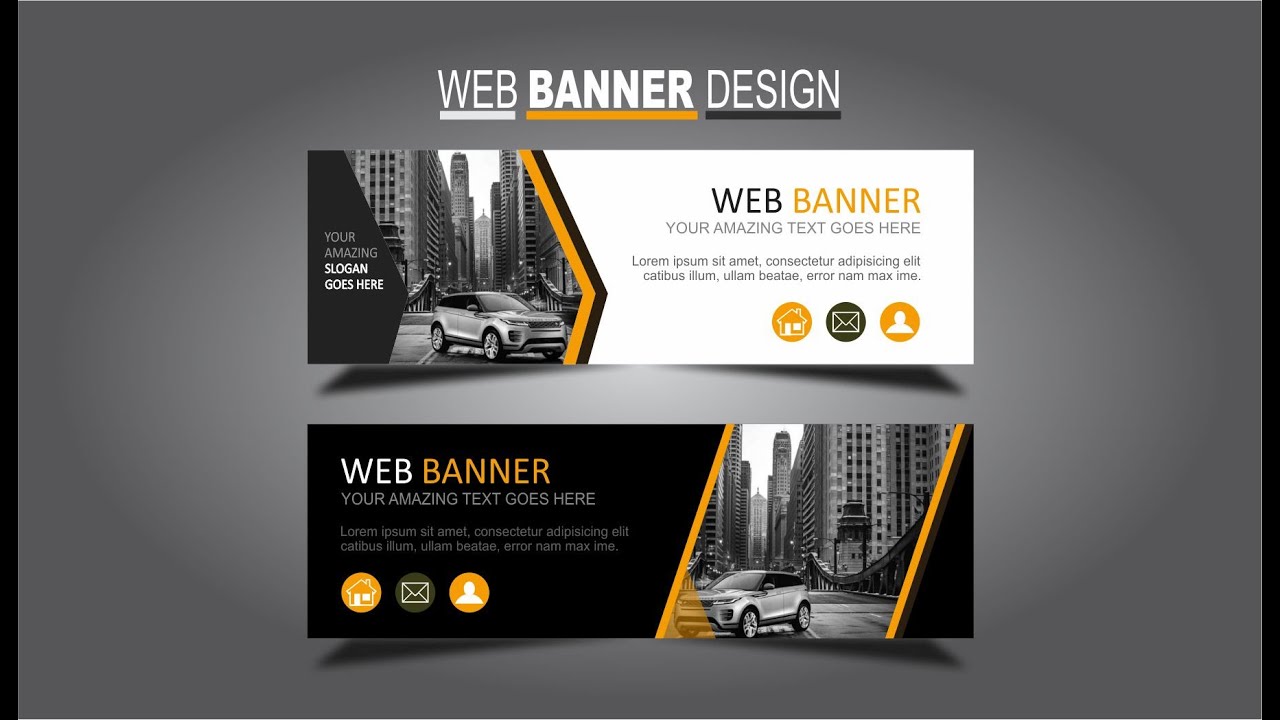 CorelDRAW X7 Tutorial WEB BANNER DESIGN 1 with Wajid Corel GraphiX