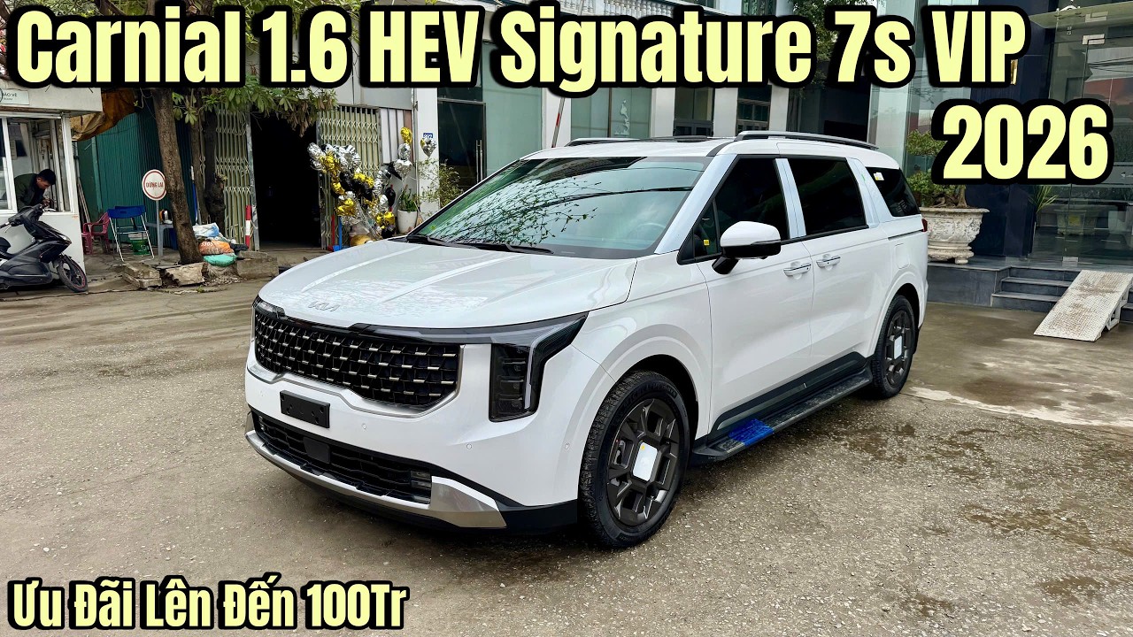 New Kia Carnival 1.6 HEV Signature 7s VIP 2026 Có Gì. Tùy Chọn Lên Đến 7 Màu Nội Thất !