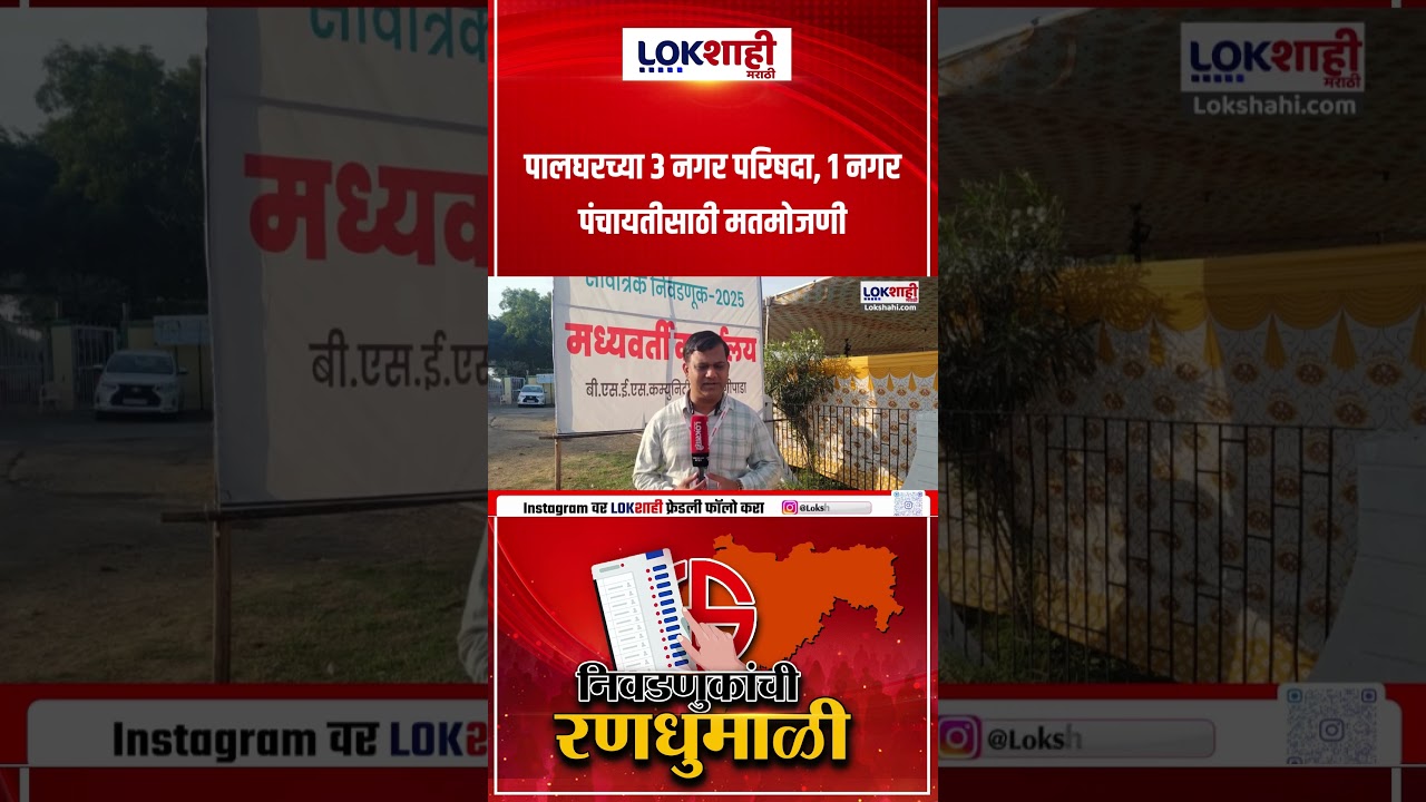 Palghar Local Body Election Result 2025 | पालघरच्या 3 नगर परिषदा,1 नगर पंचायतीसाठी मतमोजणी |Lokshahi