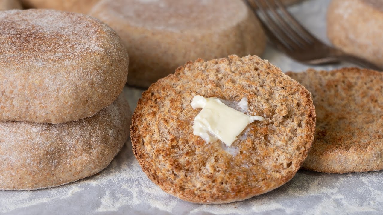 Whole Wheat English Muffins