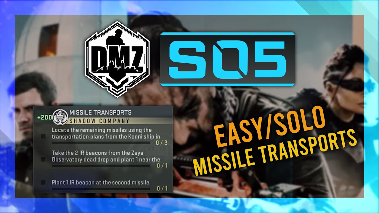 Missile Transports (Shadow Company) GUIDE | DMZ Season 5 Mission Guide | Vondel Guide