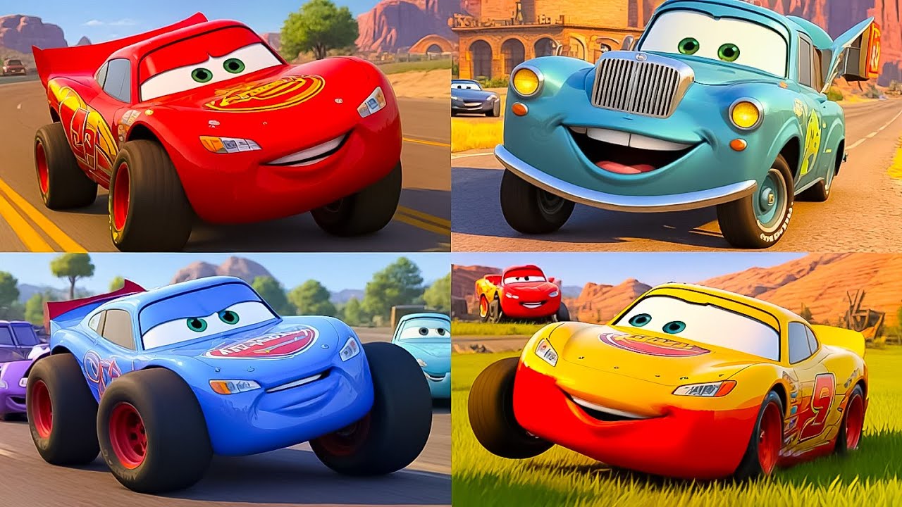 Lightning McQueen ⚡ Disney & Others Meets Cars | Pixar Cartoon Funny (Music Video)