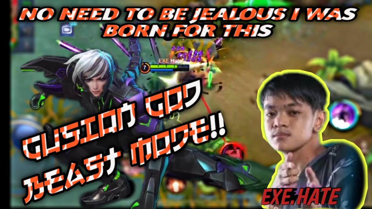 EXE.HATE GUSION GOD GAMEPLAY FAST HAND COMBO | MOBILE LEGENDS