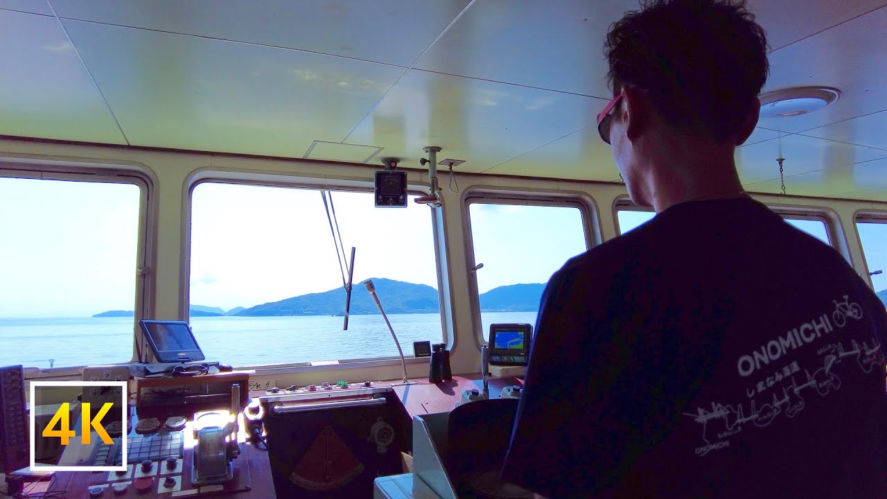 【瀬戸内アイランドホッピング】Vol. 1 - 笠岡諸島北木島への船景色 ⛴ 笠岡伏越港→北木島金風呂港 - Seto Inland Sea, Islands Tour | 4K ASMR | 🇯🇵