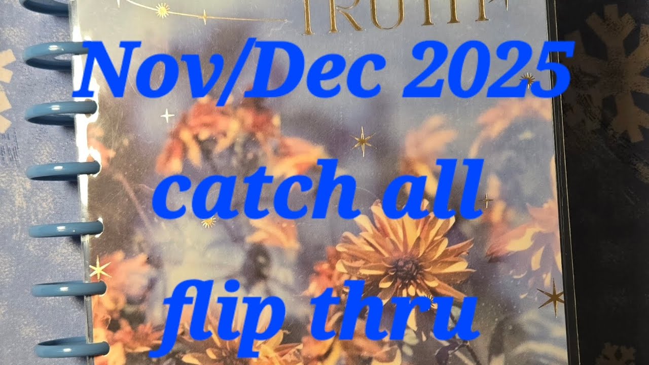 Planner flip thru : November/December 2025 #happyplanner 