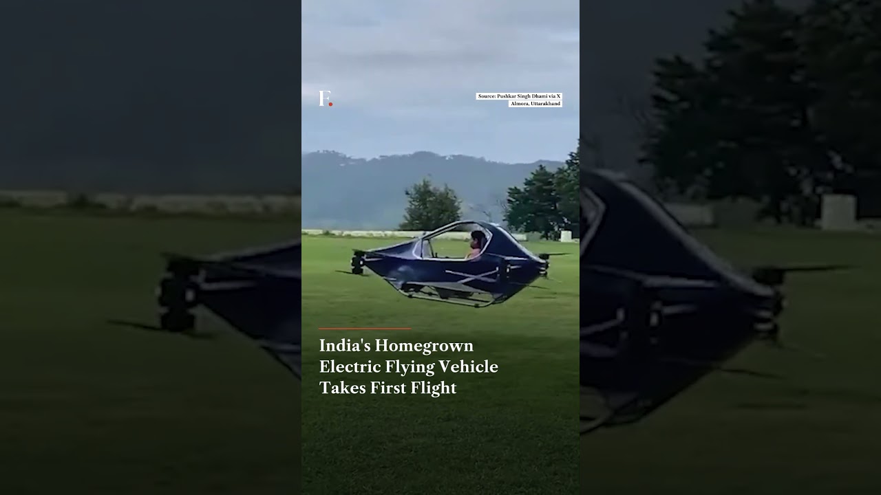 India's Homegrown Electric Flying Vehicle Takes First Flight | Firstpost News