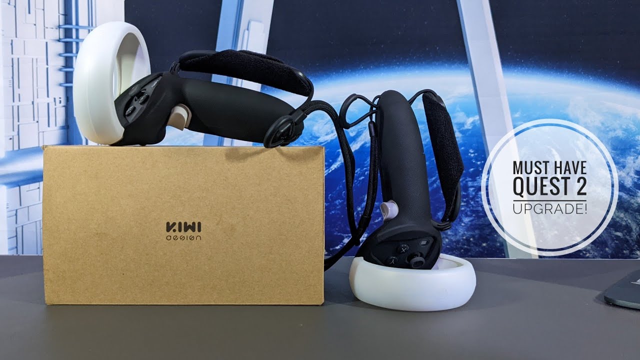 Oculus Quest 2: Kiwi Design Pro Controller Grips Unbox & Review & Kiwi Design Dumbbell Kit