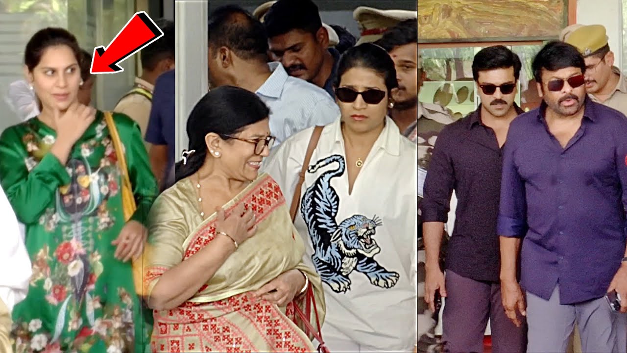 Megastar Chiranjeevi Family Reached Hyderabad | Ram Charan | Surekha | Sushmita Konidela | News Buzz