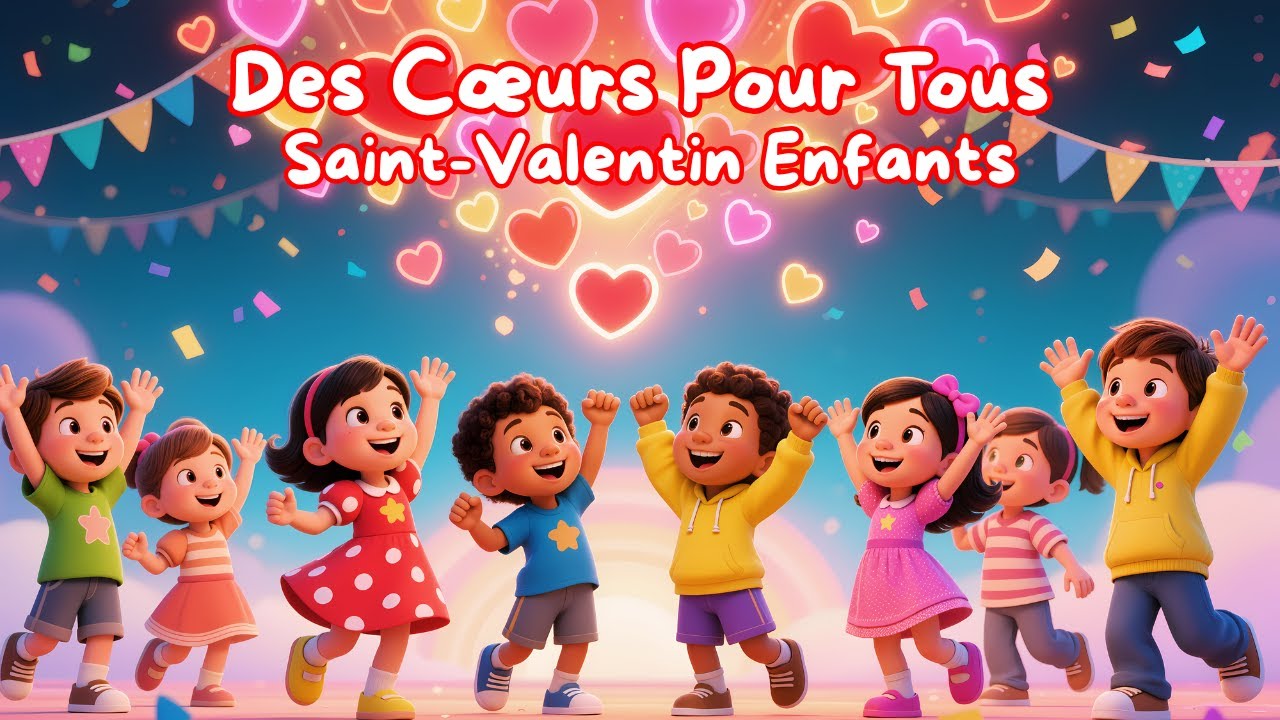 Des Cœurs Pour Tous 💖 | Chanson Saint-Valentin Enfants | Comptine Amour & Amitié
