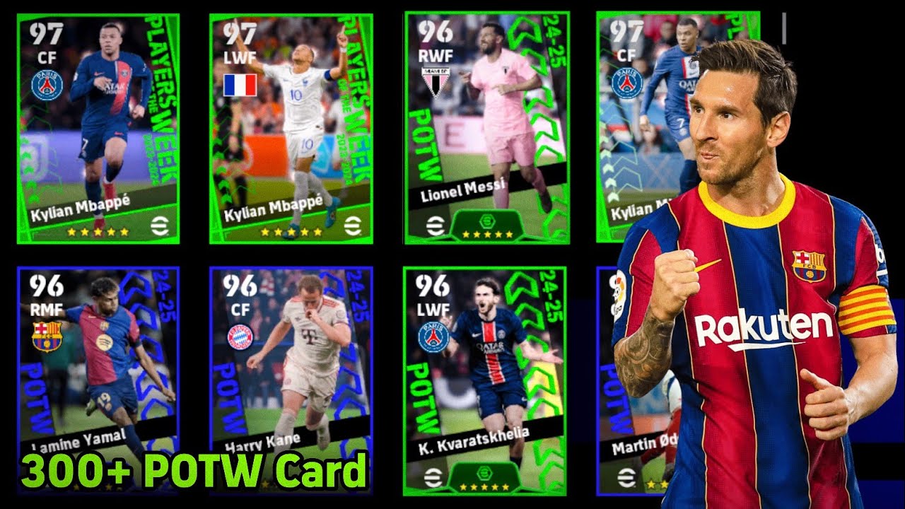 Special POTW Account!!🎉 300+ POTW Card!! Squad Building eFootball 2025 Mobile
