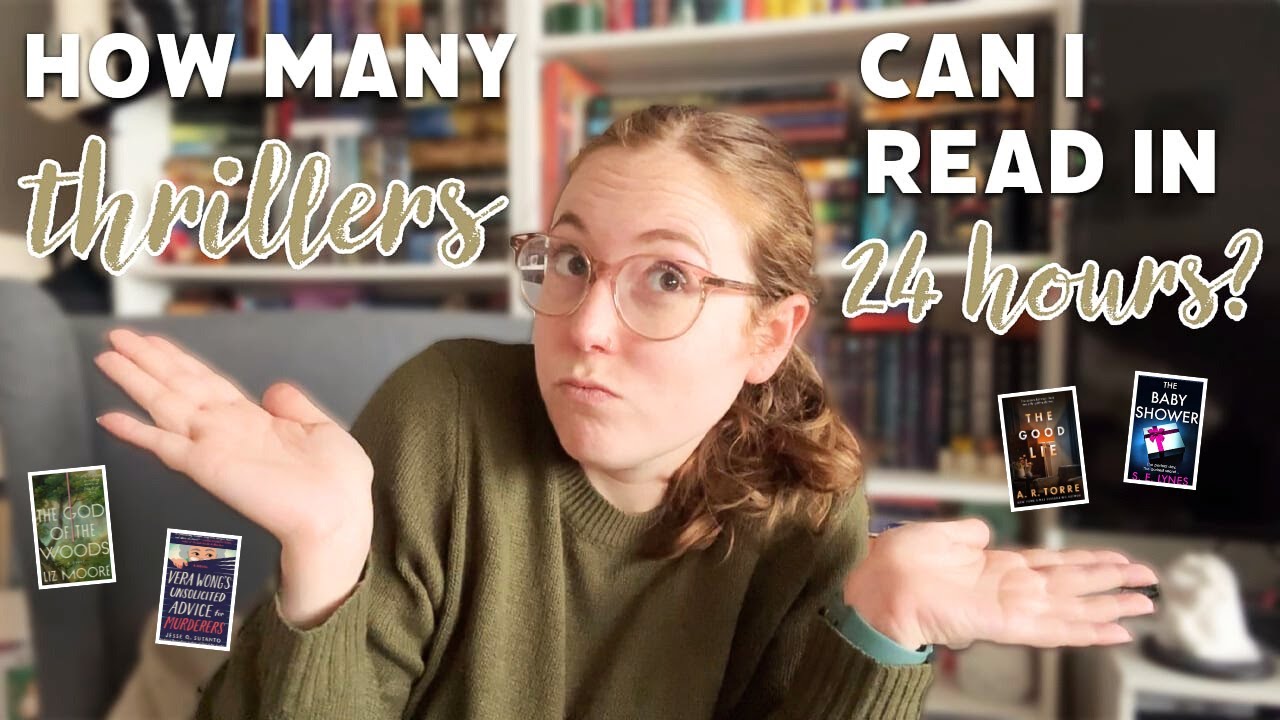 24 HOUR READING VLOG: thriller edition (timer method)