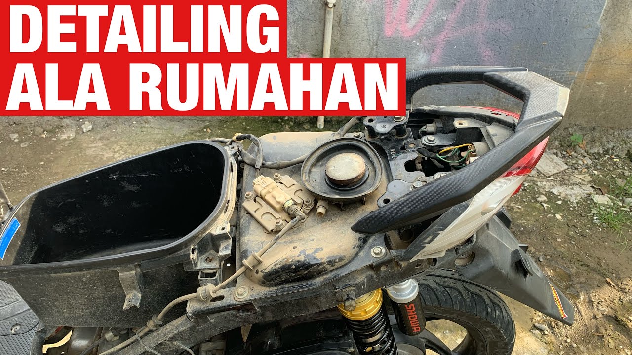 DETAILING CUCI MOTOR SENDIRI AUTO JADI KAYA BARU‼️