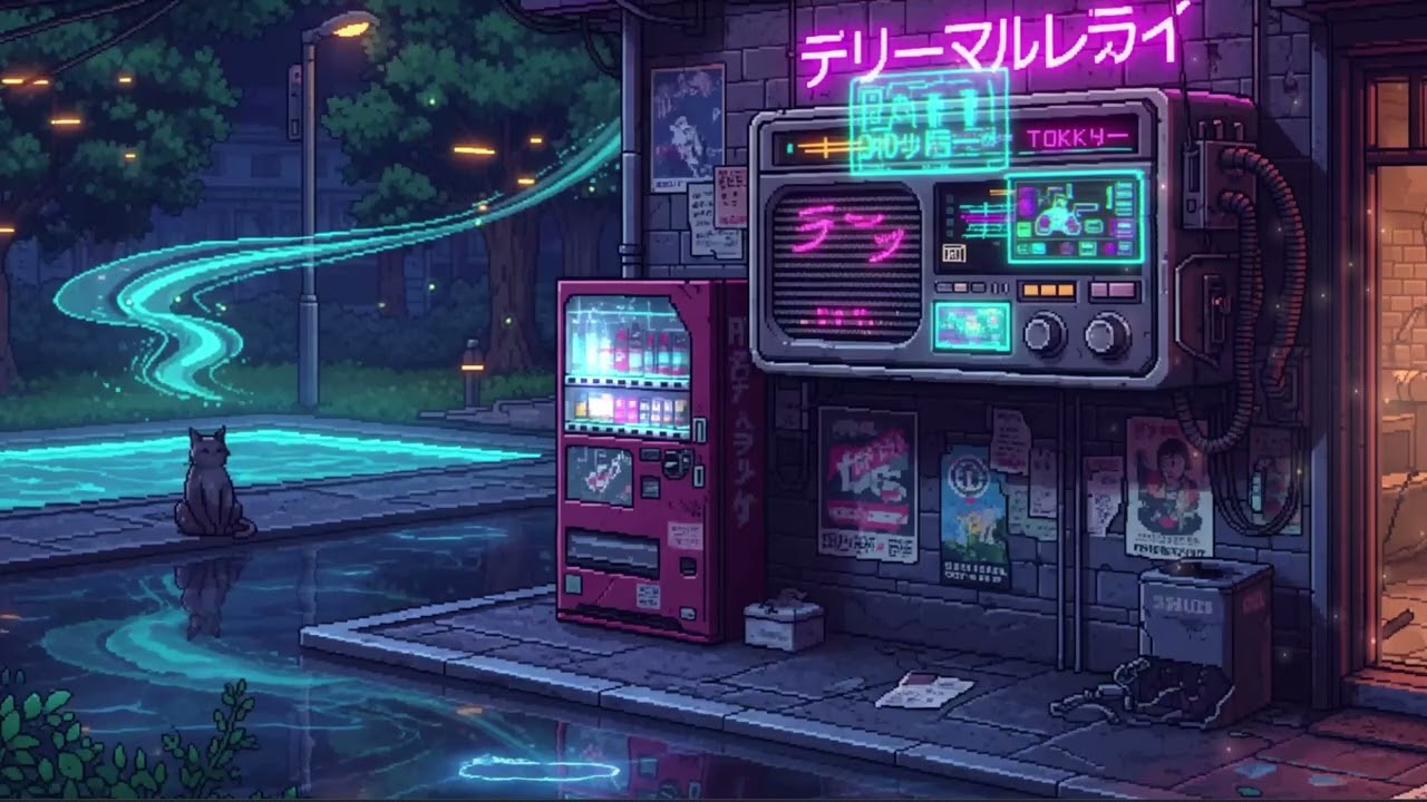 Lantern Alley Cat at Night — Lo-Fi Beats for Slow Evenings in Japan 🏮🌙
