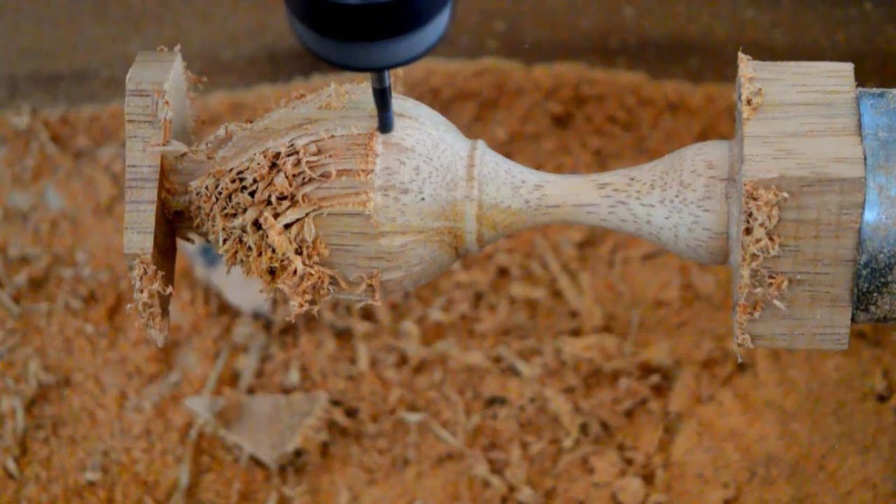 Construction of a wooden lemon-squeezer using a 4-axis TORGOS CNC machine
