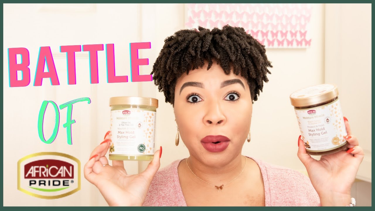 New African Pride Moisture Miracle Max Hold Styling Gels Comparison | Battle of the Gels