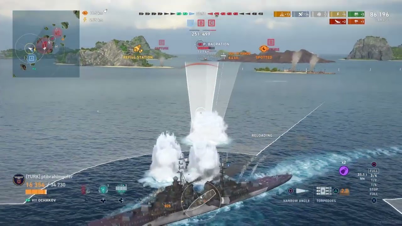 Ochakov Ultimate Carry | 4485XP 150K DMG 4 Kill | World of Warships Legends