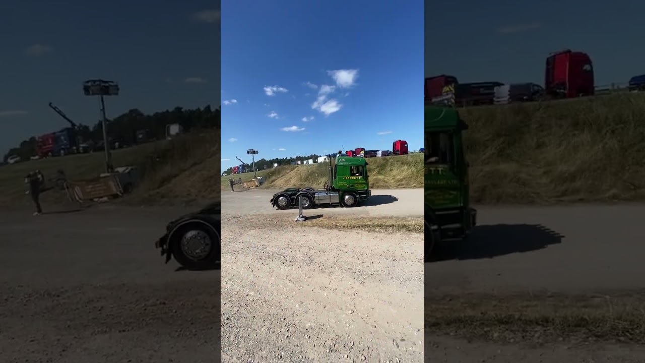 Trucks leaving convoy in the park 2024