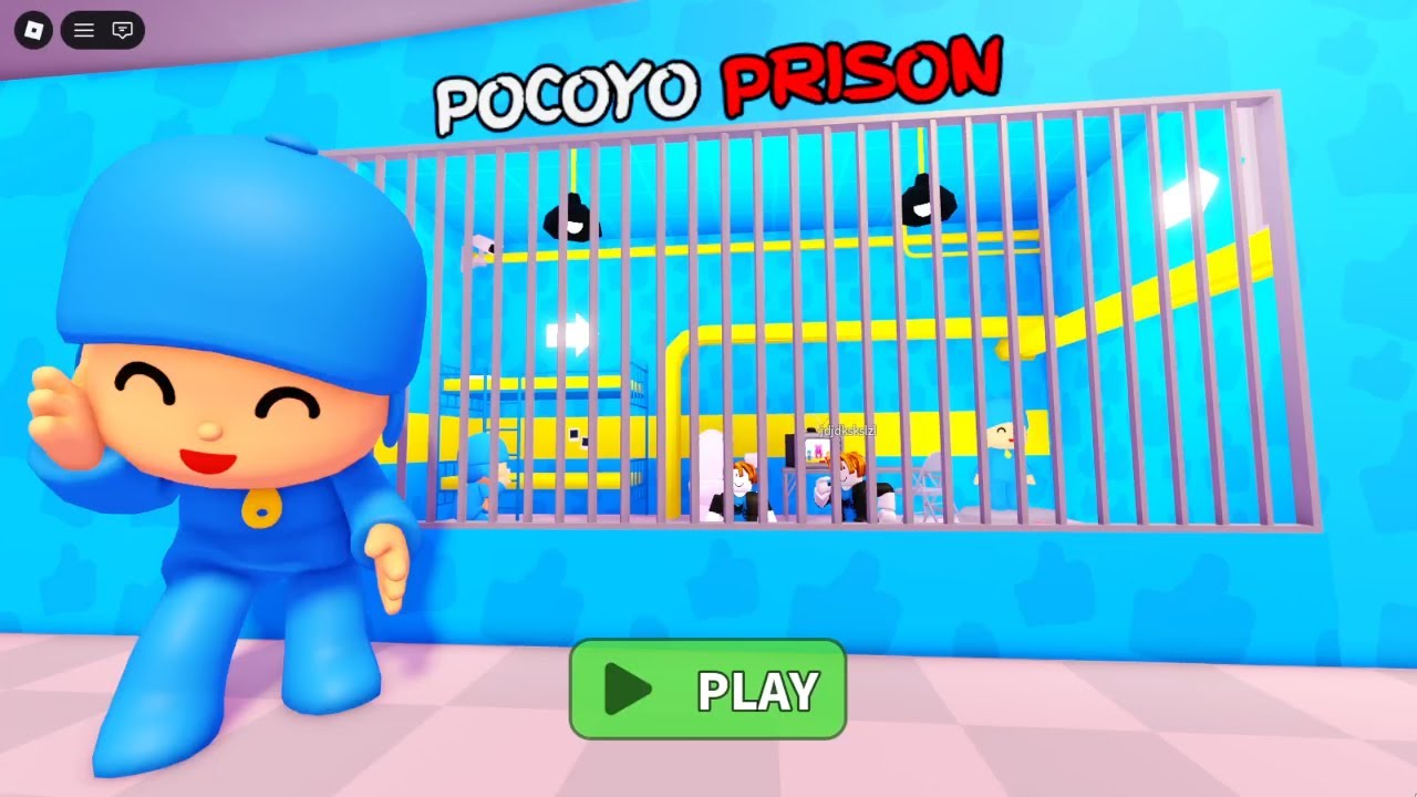 POCOYO PRISON RUN! Obby roblox! Gameplay Walkthrough No Death 4K