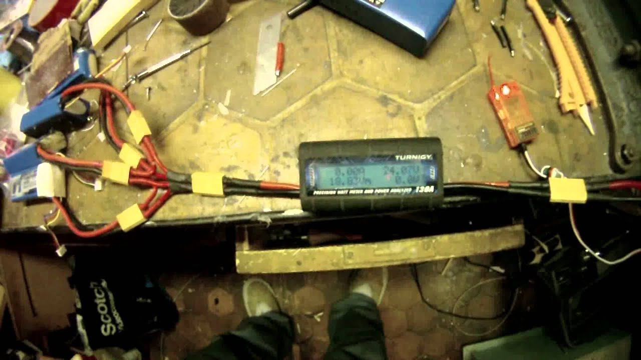 Turnigy SK3 Fandrive  3659-1900kv Motor test.