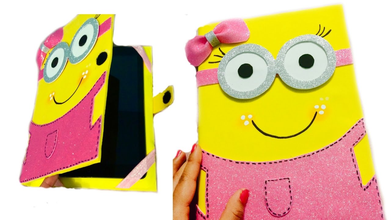 funda para iPad o tablet de minion /foami o goma eva❤️❤️❤️