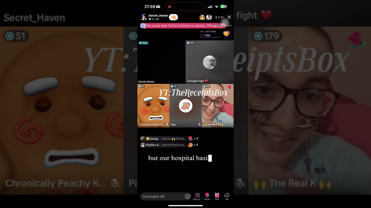Secret Haven Kirsten Cunningham admits she lied about her health conditions TikTok Live! 15/10/2024