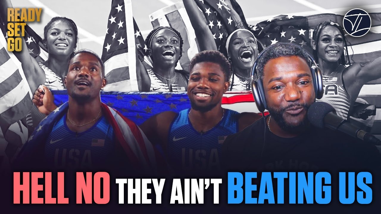 Would Noah Lyles and Justin Gatlin LOSE to a the 4x100 Women's Relay team 👀🔥