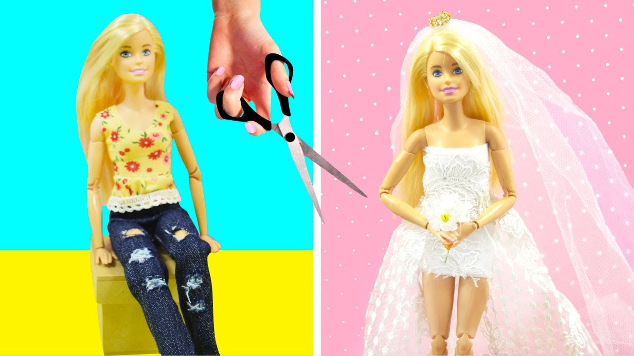 VESTIDOS E ACESSÓRIOS PARA BARBIE | TRANSFORMAÇÃO CAUDA DE SEREIA FEITA EM CASA | IDER ALVES