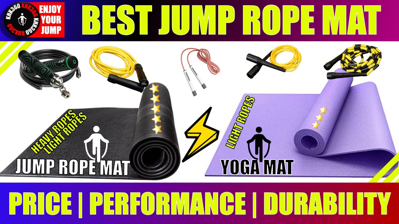 BEST JUMP ROPE MAT TO BUY - BEST SKIPPING MAT -  LIGHT Vs HEAVY JUMP ROPE - JUMP ROPE VS YOGA MAT