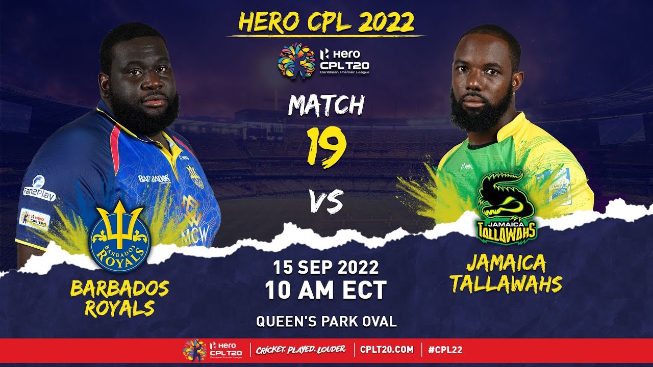 LIVE | Barbados Royals vs Jamaica Tallawahs | CPL 2022