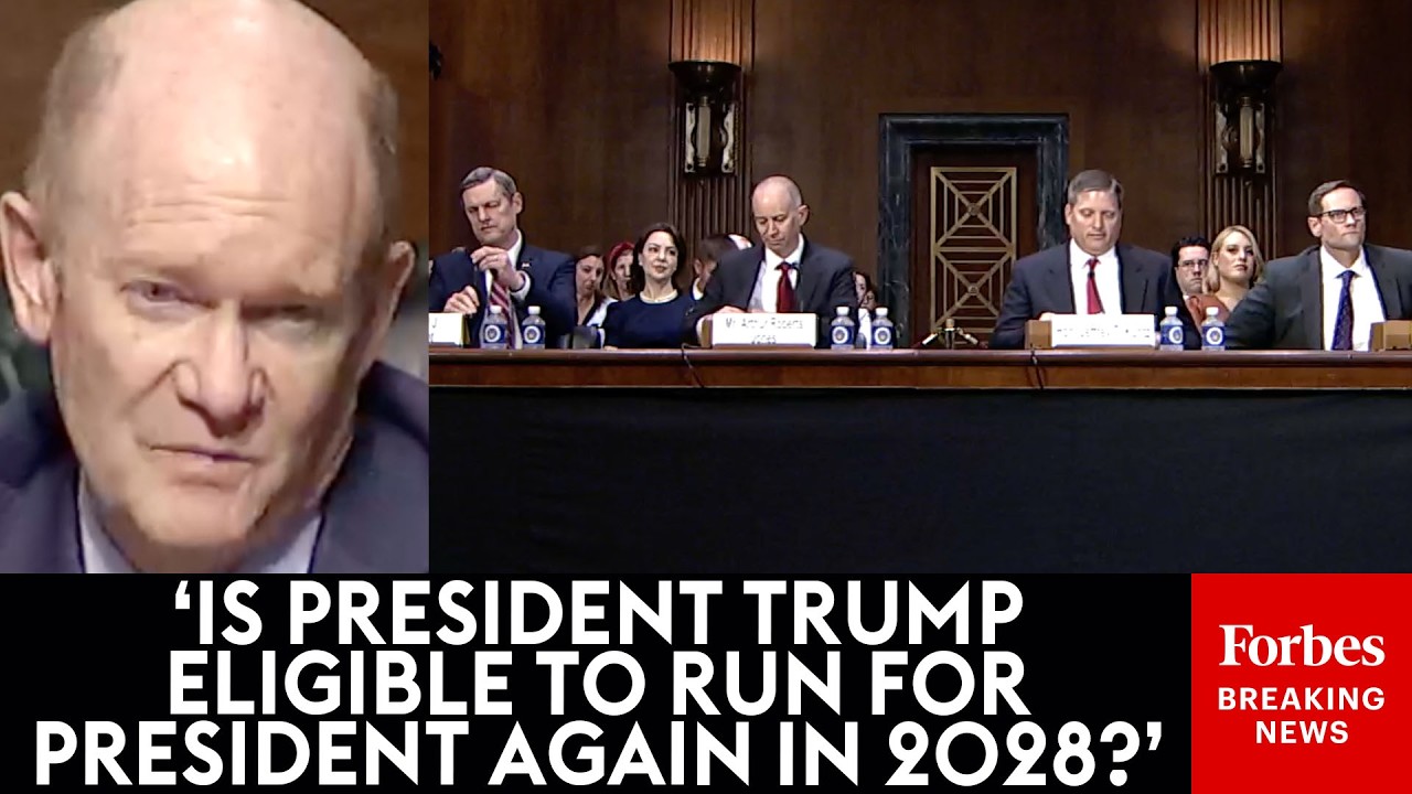 Watch The Shocking Moment When Chris Coons Asks Trump Noms Straight-Up If Trump Can Run For 3rd Term