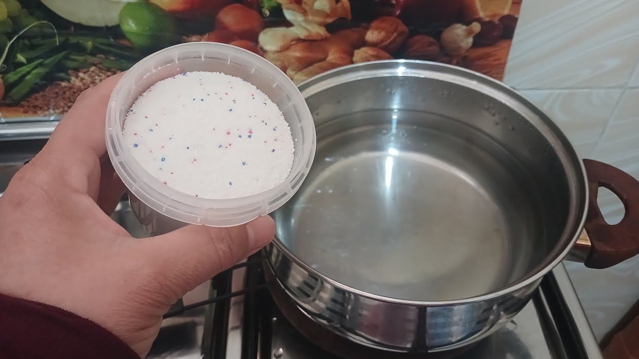 #حطي مسحوق الغسيل في الماء المغلي🔥 ووفري فلوسك وارتاحي من تنظيفات العيد 👌👍
