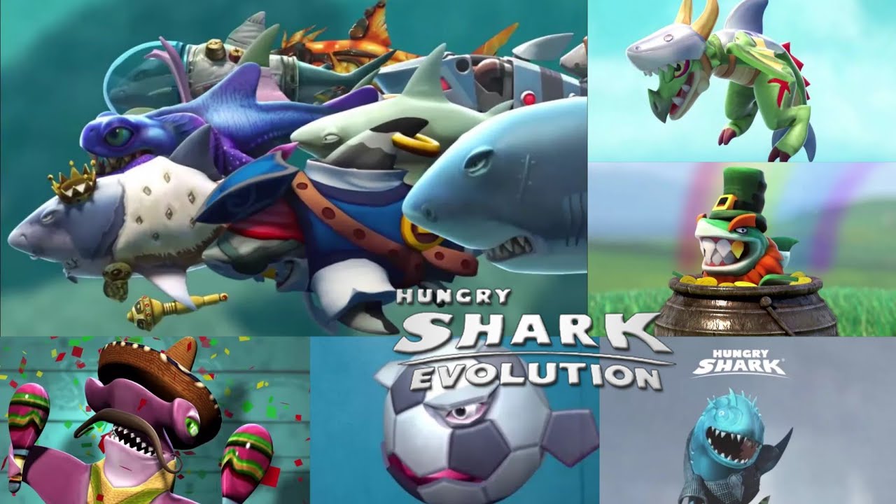 All Babies Shark (Evolution) Compilation ! - Hungry Shark Evolution