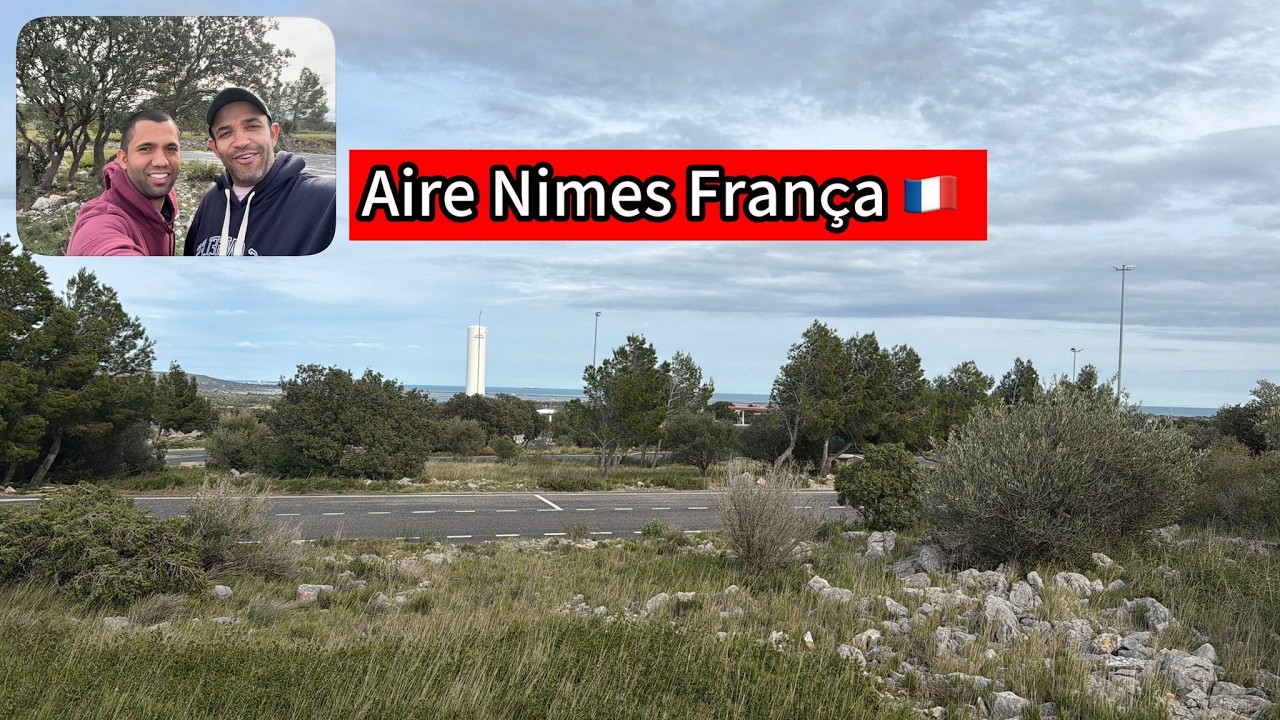 166 - Vida de Caminhoneiro na Europa 🚛🇫🇷 Parada no Aire de Nîmes França | Rotina Real na Estrada