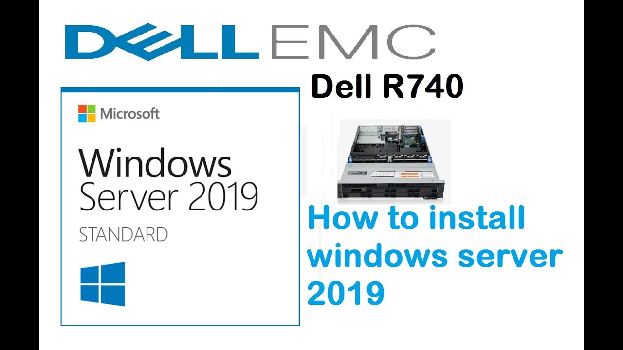 How to install windows server 2019 on Dell R740 with LifeCycle Controller