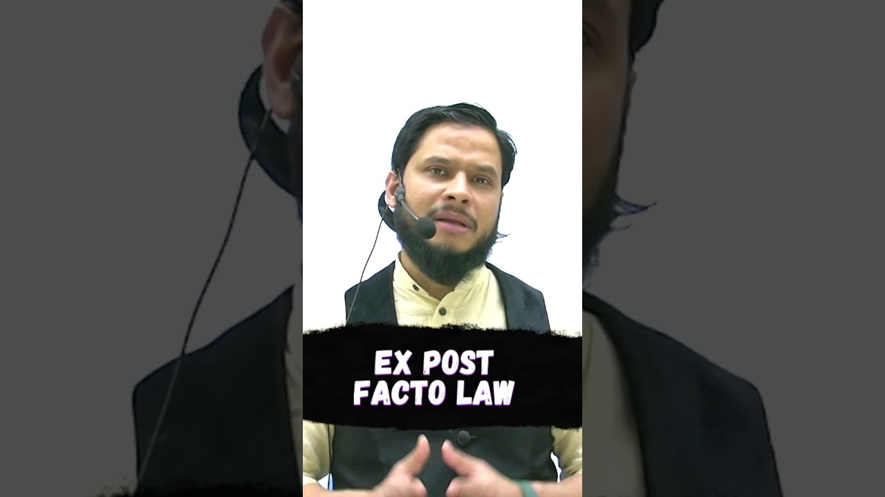 Ex post facto law || Article 20(1) Indian Constitution ||