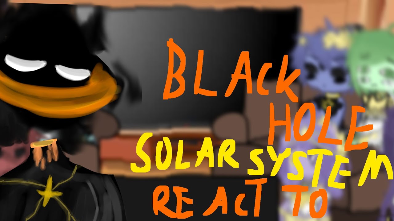 Black hole solarsystem react to solarballs || normal speed ||