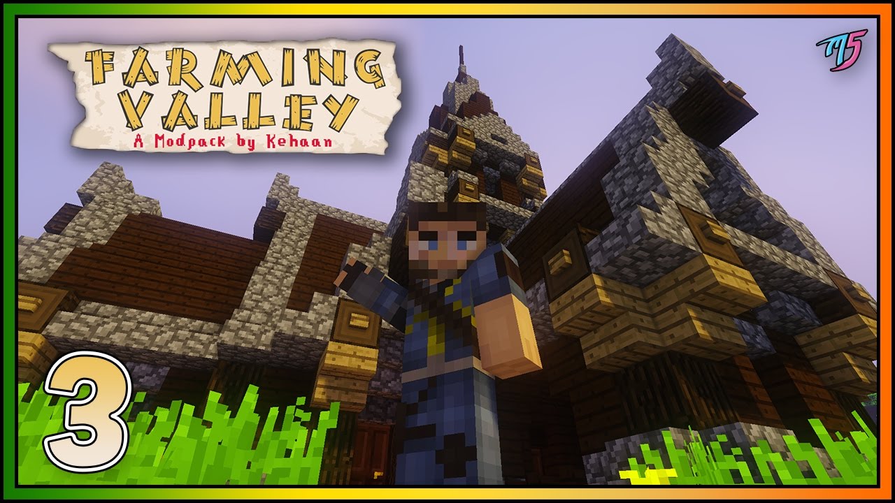 Minecraft ► Farming Valley ► НОВЫЙ ДОМ ДЛЯ НАЧИНАЮЩИХ!!! ► EP.3 [ Minecraft с модом 1.10.2]