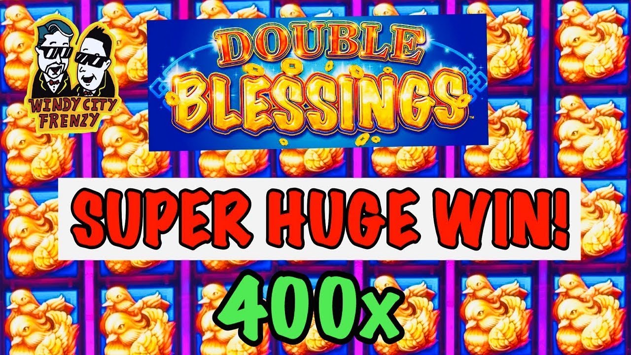 SUPER HUGE WIN!!!💲INSANE 16 SYMBOL STACK 400x WIN★DOUBLE BLESSINGS SLOT MACHINE!!