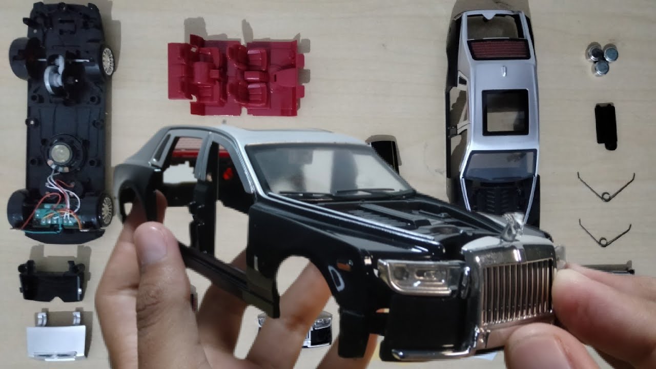 Tutorial Cara Membongkar Komponen Diecast Rolls Royce 1/32 | 1/32スケールの高級ロールスロイスダイキャストの分解方法
