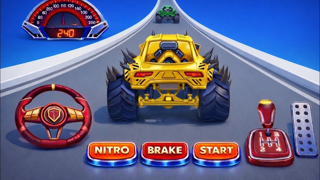 Extreme Monster Truck Mega Ramp Racing | Impossible Stunt, Epic Air Jumps & Crazy Crash Moments