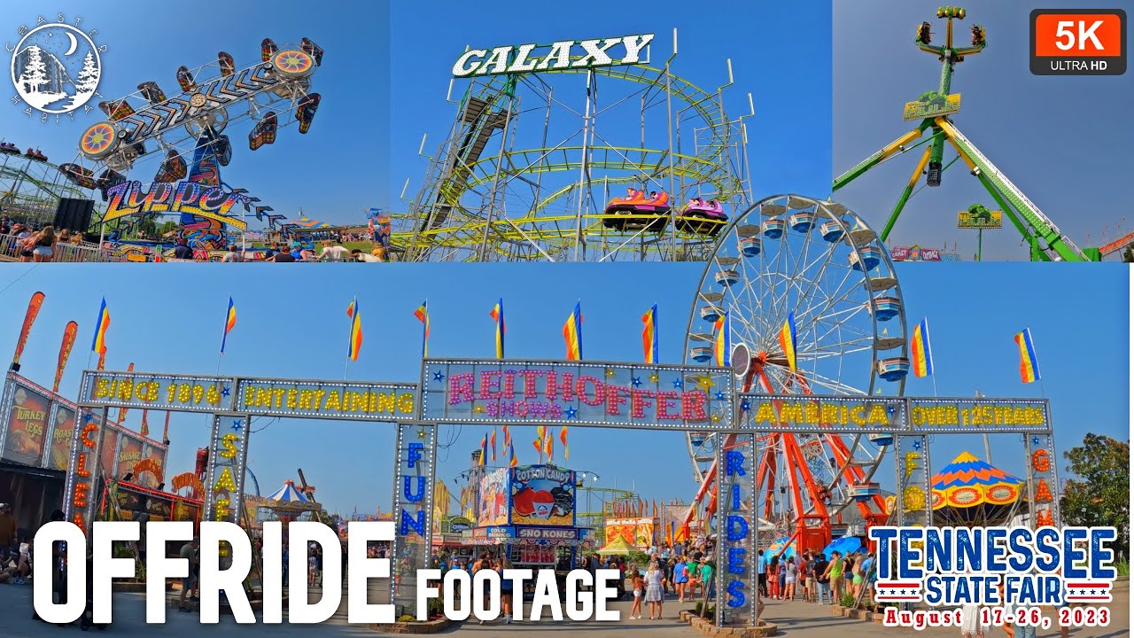Tennessee State Fair Off Ride Footage 5K 60FPS B Roll UHD | August 17-26 | Free Use W/Credit